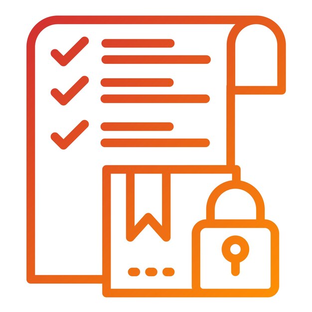 vector design secure orders icon style