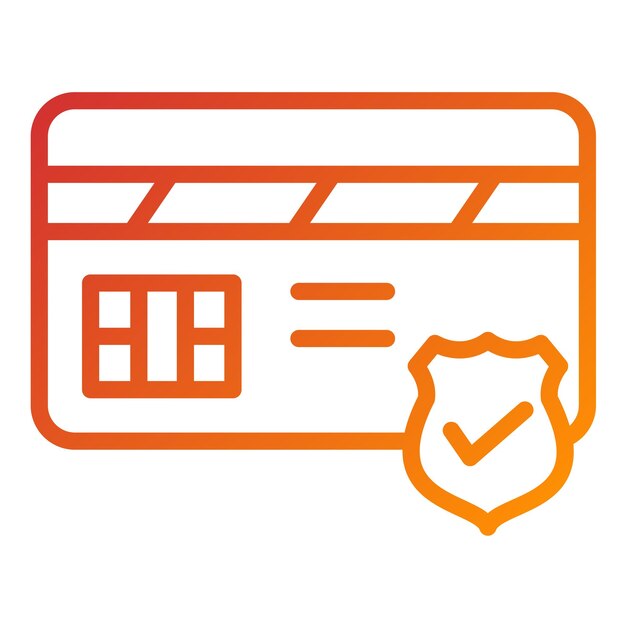 vector design secure payment icon style