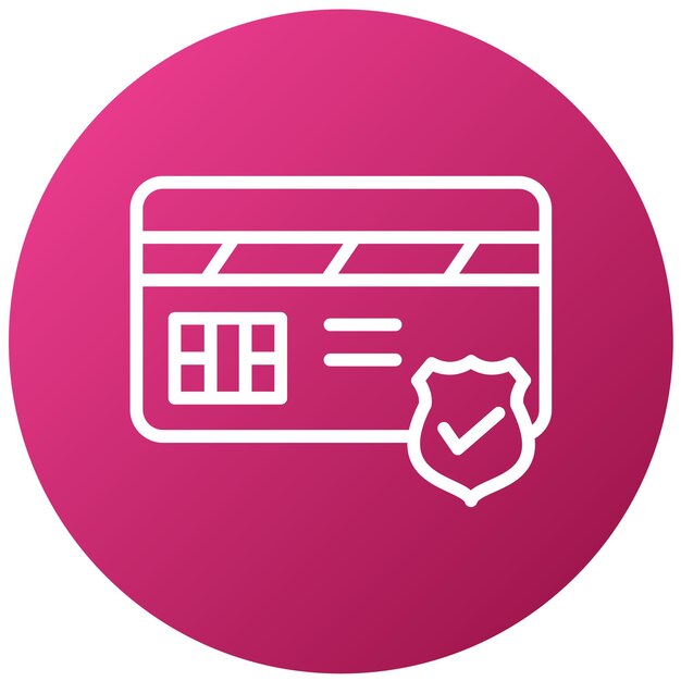vector design secure payment icon style