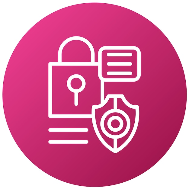 vector design security frameworks icon style