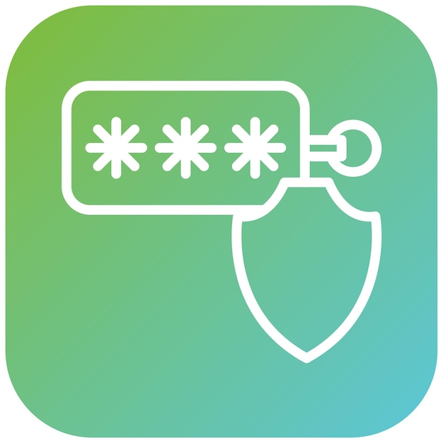 vector design security token icon style