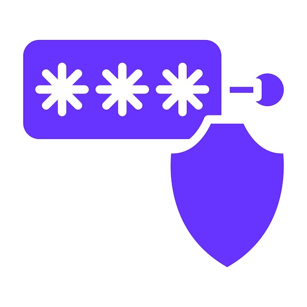 vector design security token icon style
