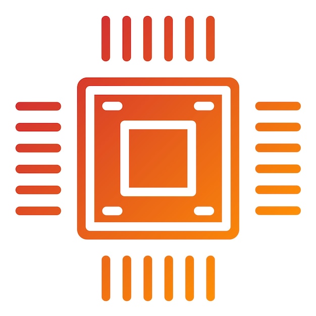 Vector Design Semiconductor Icon Style