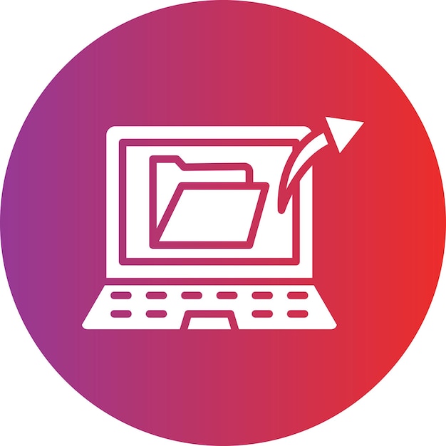 vector design send folder icon style