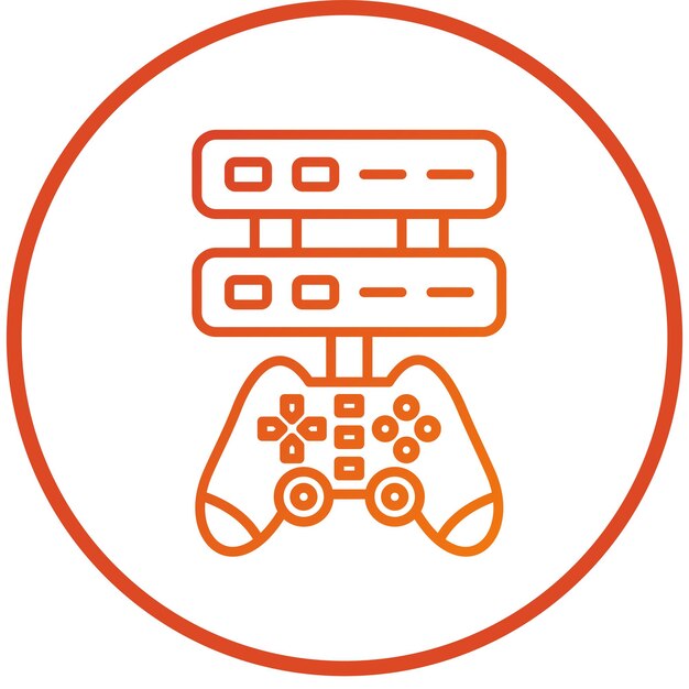 vector design server icon style