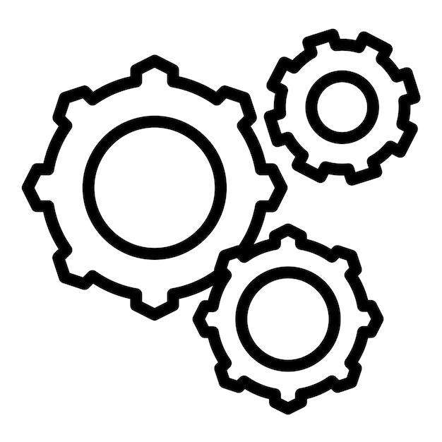 Vector Design Settings Icon Style