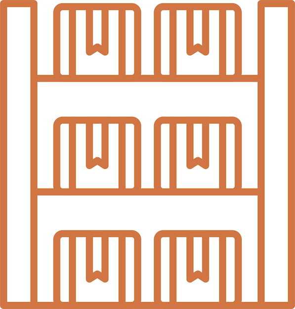 vector design shelf capacity icon style
