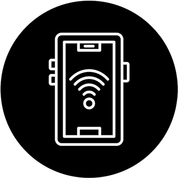 vector design signal wifi 4 bar icon style