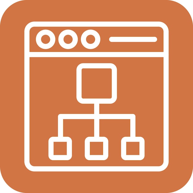 Vector Design Sitemap Icon Style