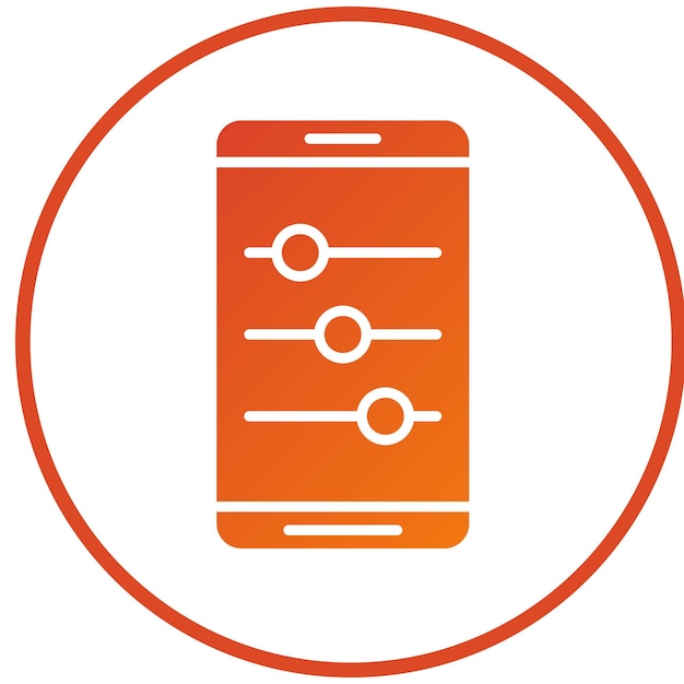 vector design sliders icon style