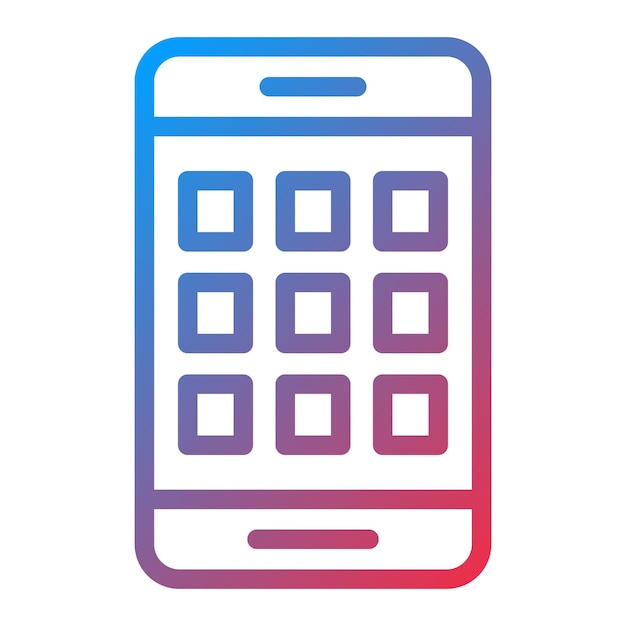 Vector Design Smart Phone Icon Style