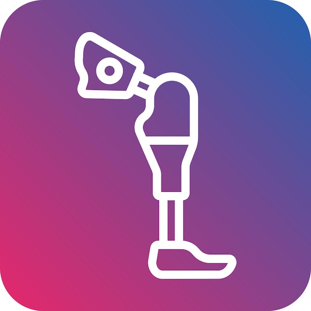 Vector Design Smart Prosthesis Icon Style