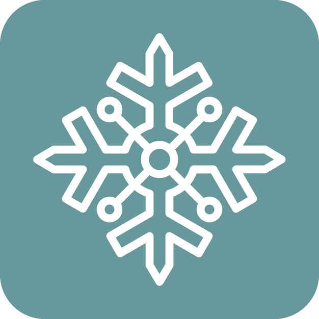 Vector Design Snowflake Icon Style