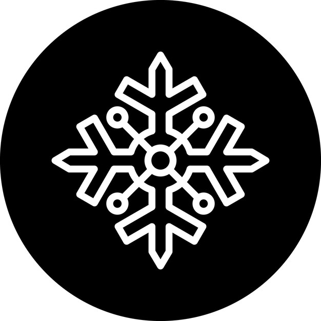 Vector Design Snowflake Icon Style