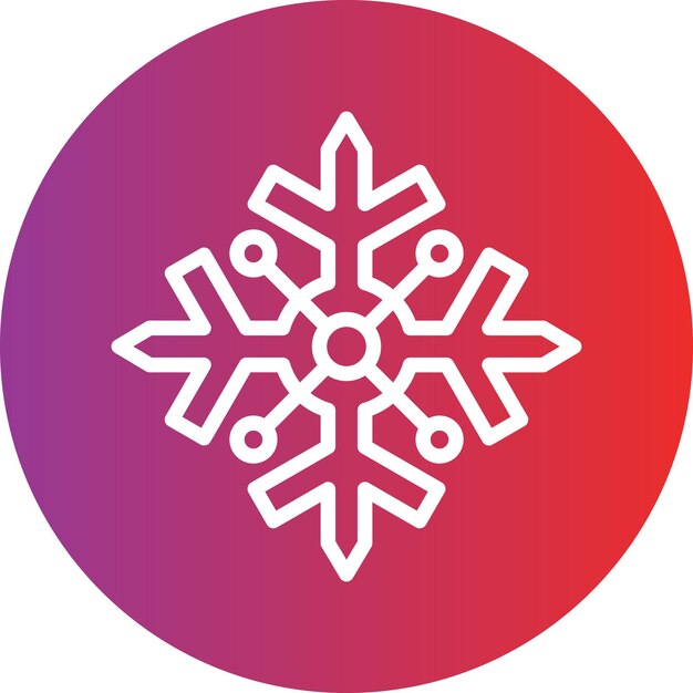 Vector Design Snowflake Icon Style