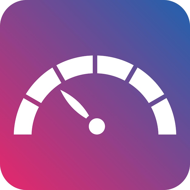 Vector Design Speedometer Icon Style