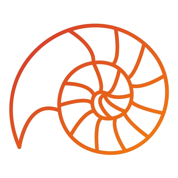 vector design spiral shell icon style