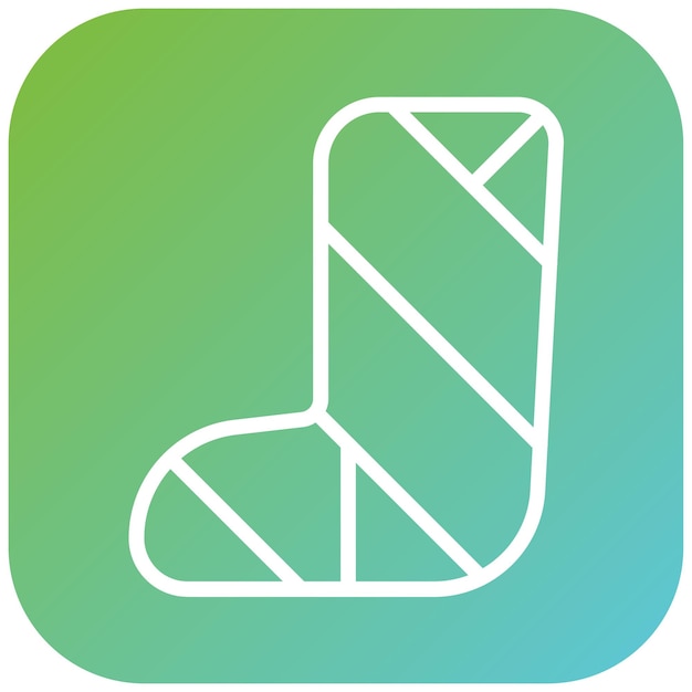 Vector Design Splint Cast Icon Style
