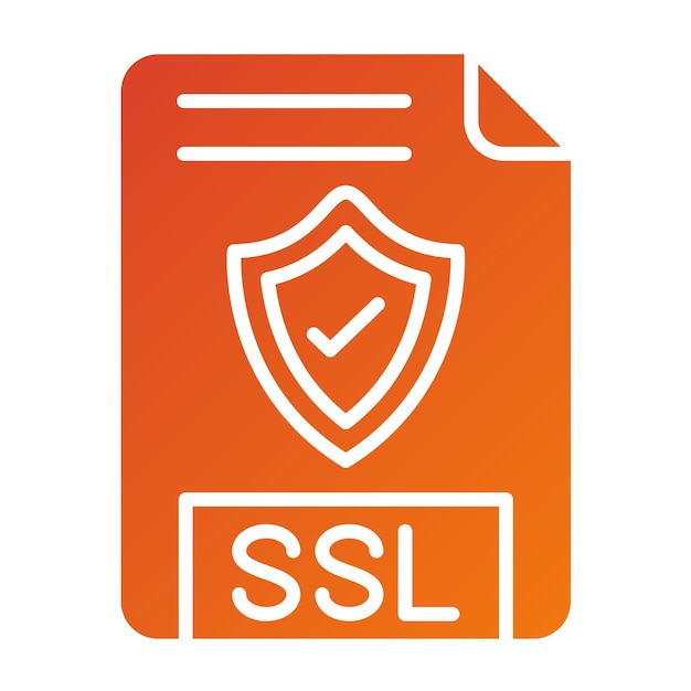 Vector Design SSL File Icon Style