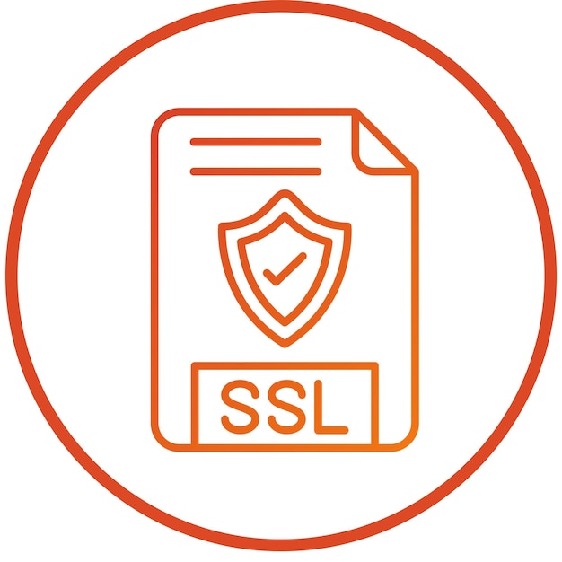 Vector Design SSL File Icon Style