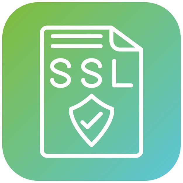 vector design ssl icon style
