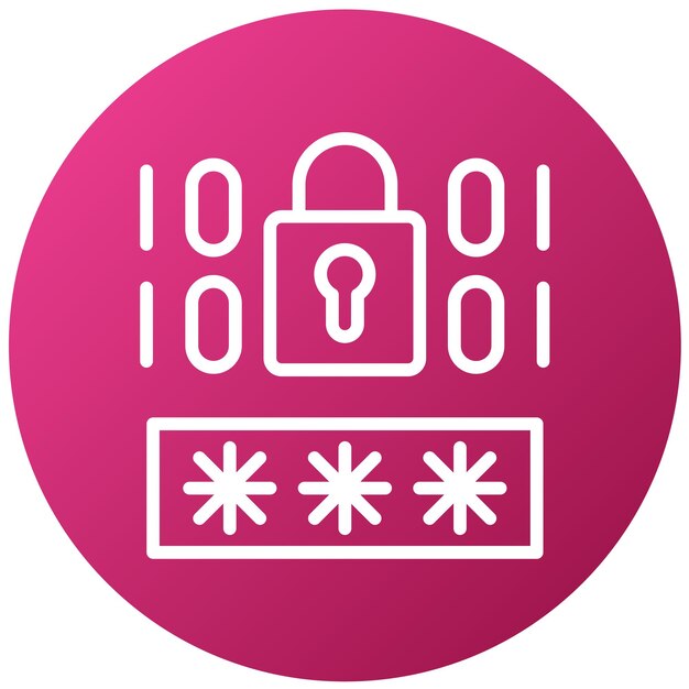 Vector Design Strong Encryption Icon Style