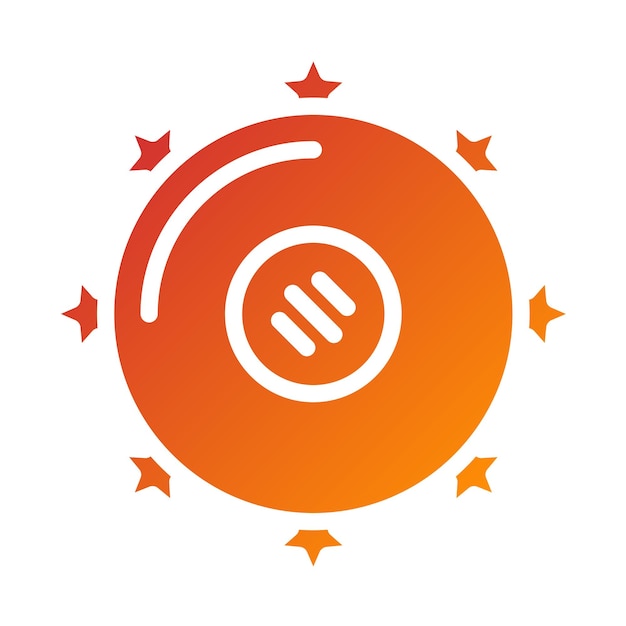 Vector Design Tambourine Icon Style
