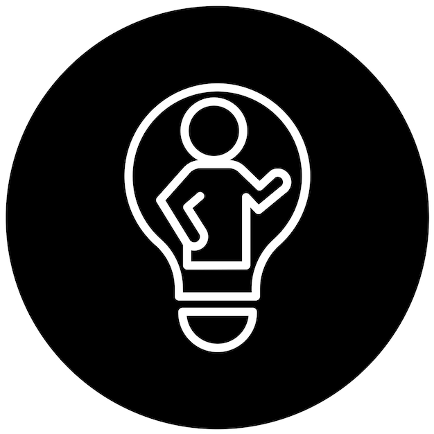 Vector Design Teacher Inspire Icon Style