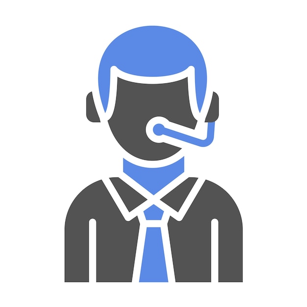 Vector Design Telemarketer Icon Style