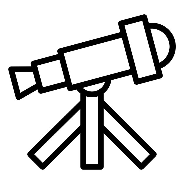 Vector Design Telescope Icon Style