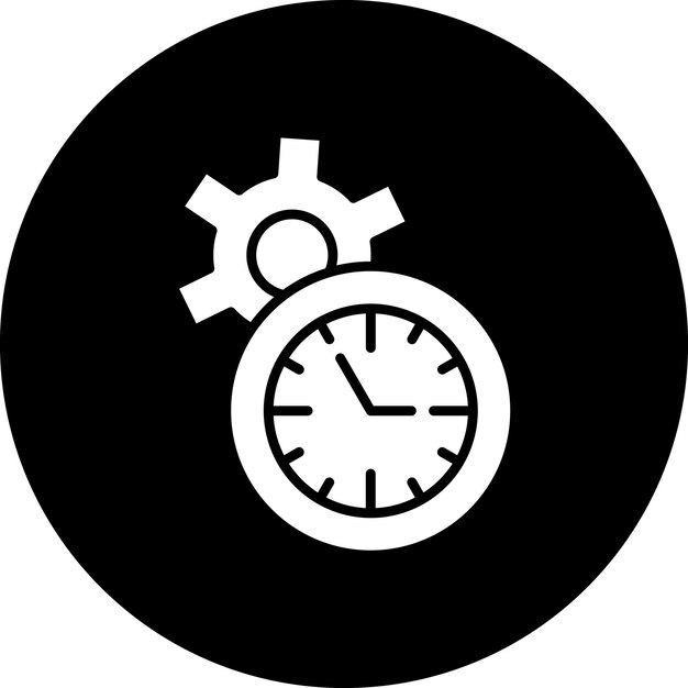 Vector Design Time Management Icon Style