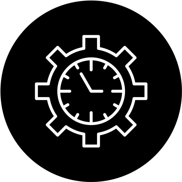 Vector Design Time Management Icon Style