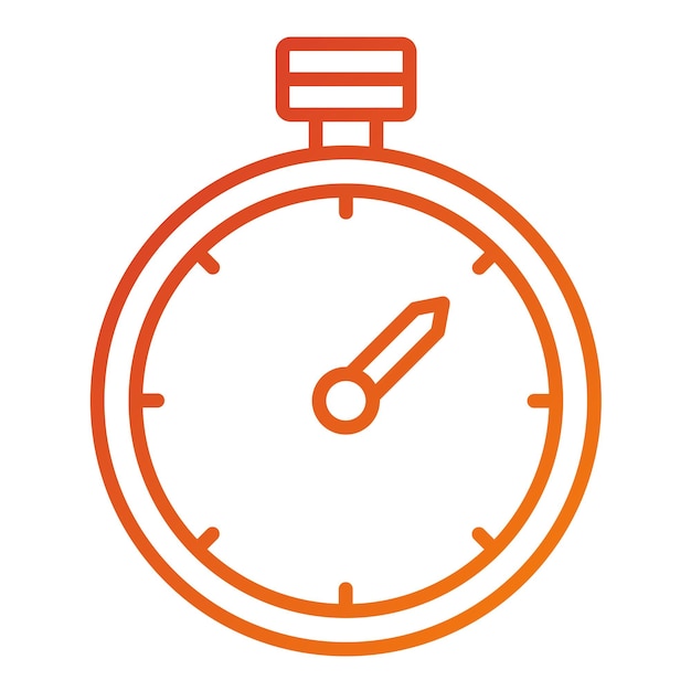 vector design timer icon style