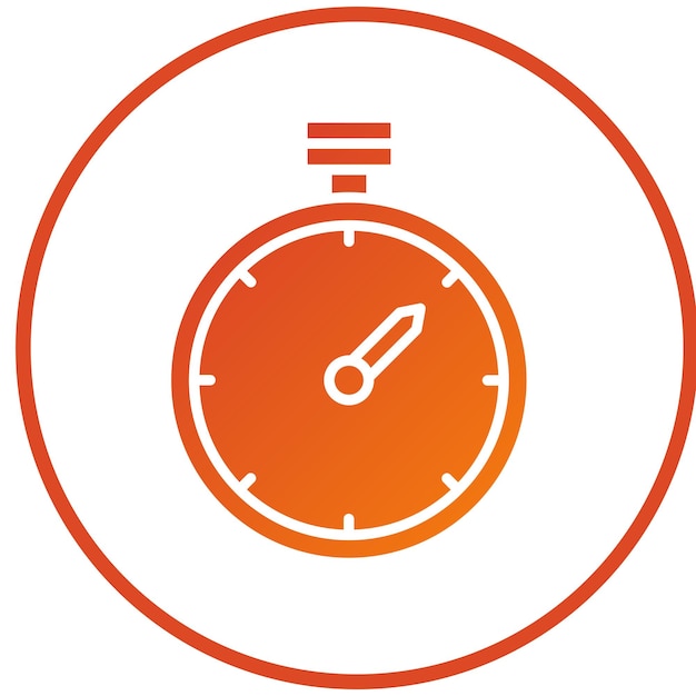 vector design timer icon style