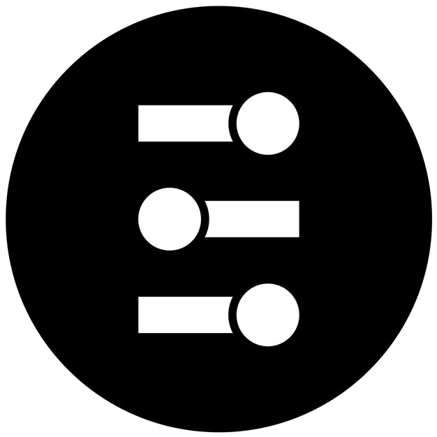vector design toggle settings icon style