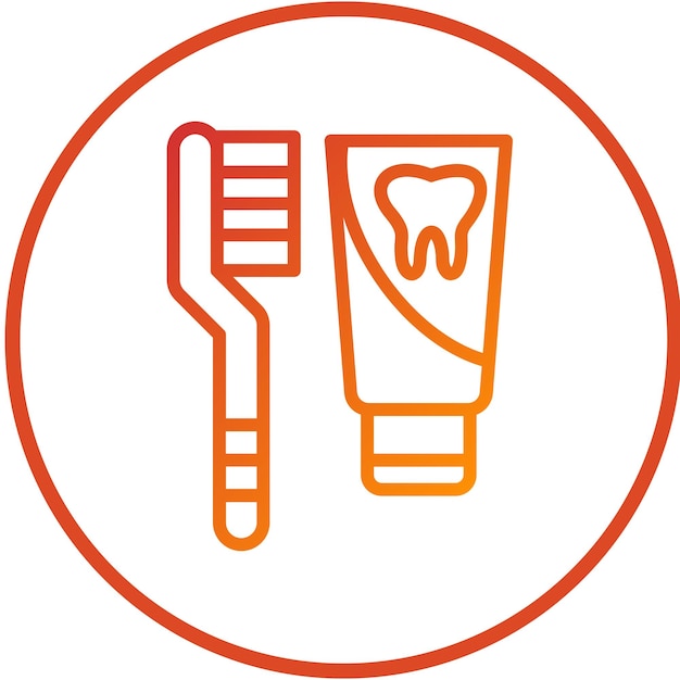 vector design toothpaste icon style