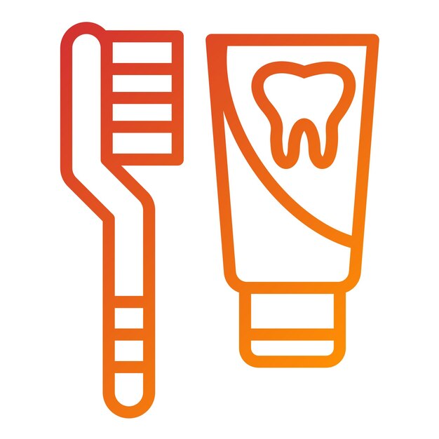 vector design toothpaste icon style