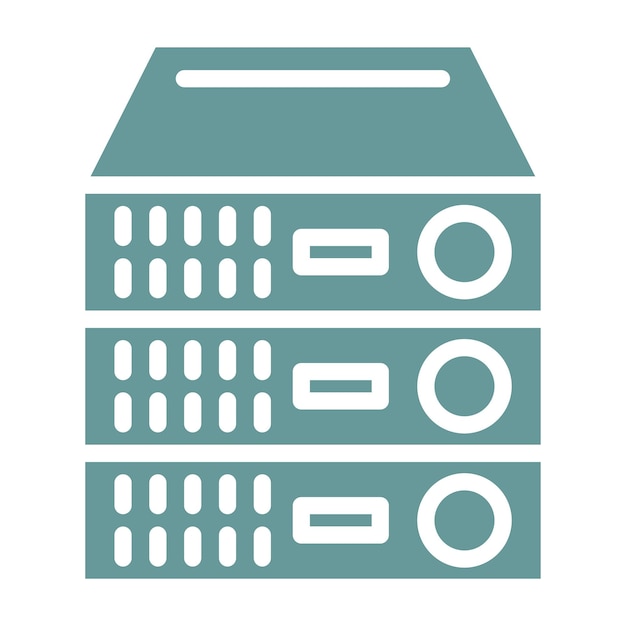 Vector Design Tower Server Icon Style
