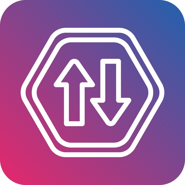 Vector Design Two Way Icon Style