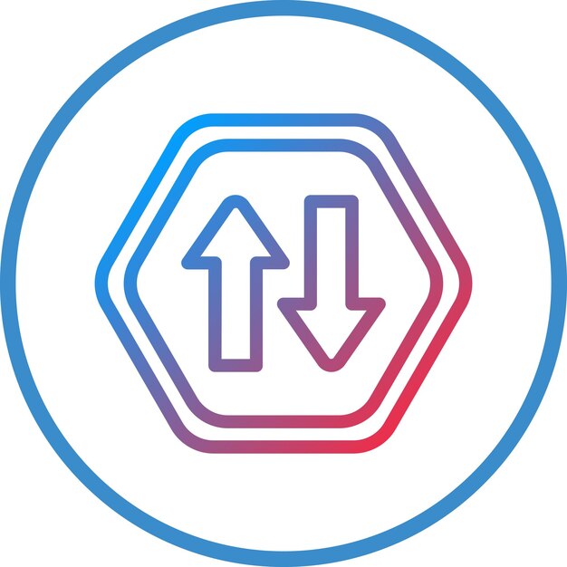 Vector Design Two Way Icon Style