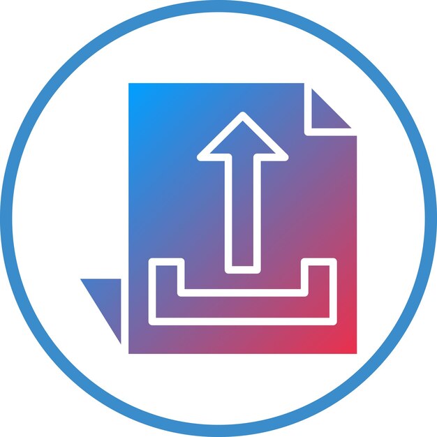 vector design upload file icon style