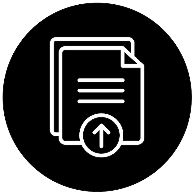 Vector Design Upload File Icon Style