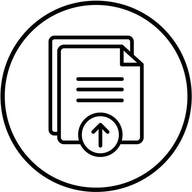 Vector Design Upload File Icon Style