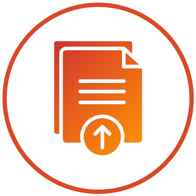 Vector Design Upload File Icon Style
