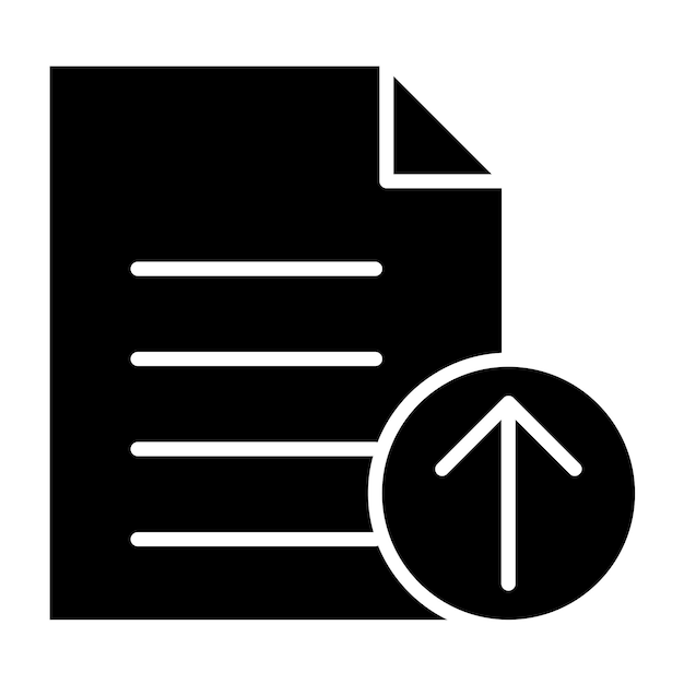 Vector Design Upload File Icon Style