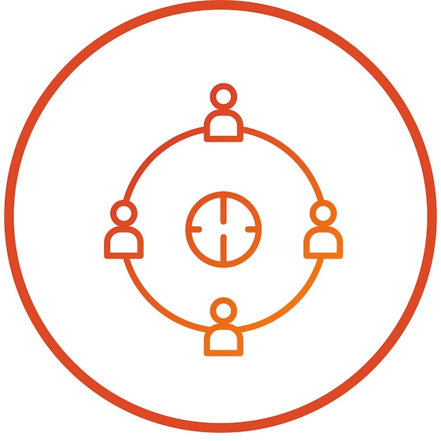 Vector Design User Connection Icon Style