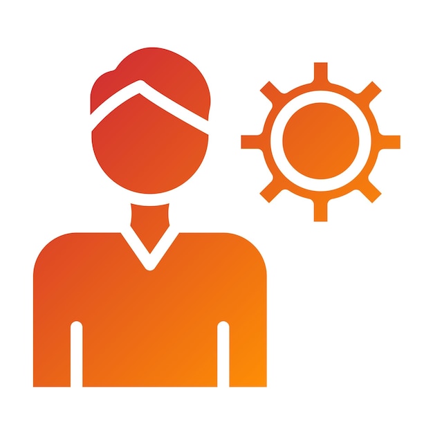 vector design user settings icon style