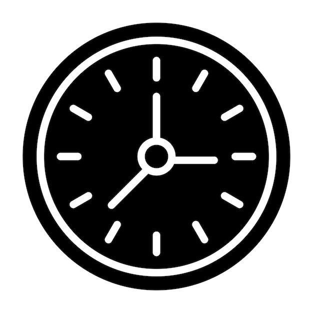 vector design wall clock icon style
