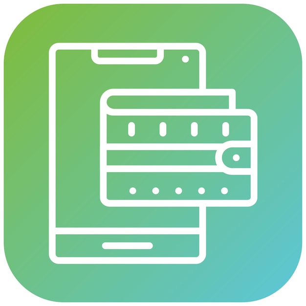 vector design wallet app icon style