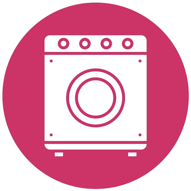 Vector Design Washing Machine Icon Style